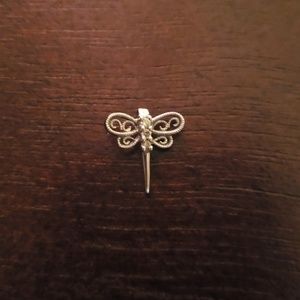 Dragon fly diamond pendant